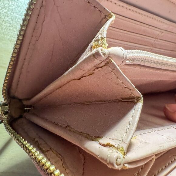 Coach Signature Canvas Wallet - Tan & Pink Y2K - Picture 11 of 11